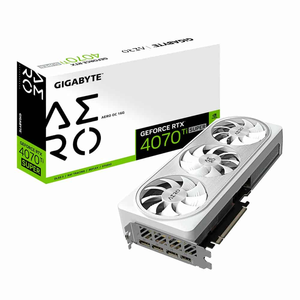 Gigabyte NVIDIA GeForce RTX 4070 Ti SUPER 16GB AERO OC Ada Lovelace Graphics Card